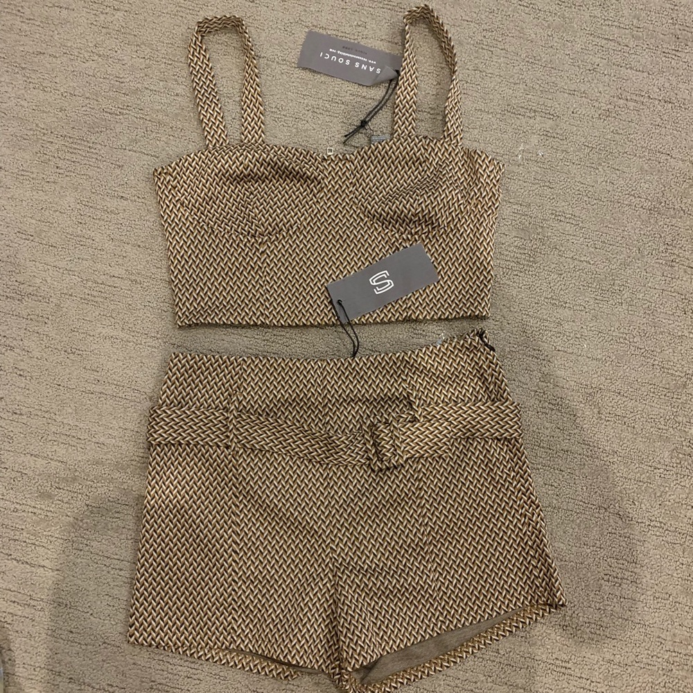 Two piece chevron set - top and bottom match